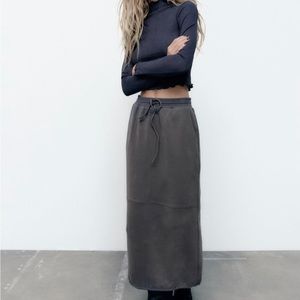COPY - ZARA PLUSH CARGO SKIRT